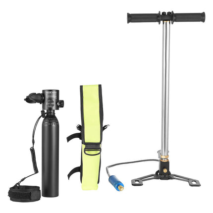 0.5L Mini Scuba Tank Kit With Pump, 5–10 Min Air