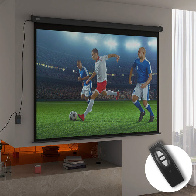100-Inch Projector Screen, 4:3, 203x152 cm, Black