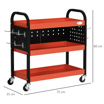 Red garage shelf - 100 kg load capacity