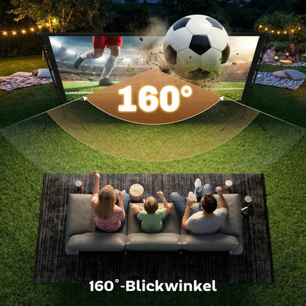 100" Projector Screen with Stand, 4K/8K, 16:9 Ratio