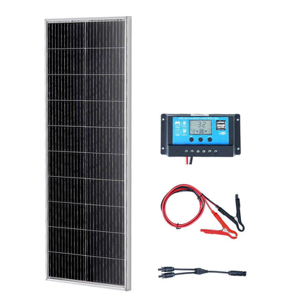 100W Monocrystalline Solar Panel Kit With 12V Controller