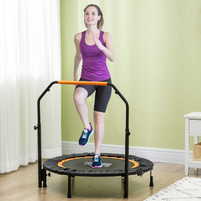 Fitness trampoline with adjustable handle - 102 cm, 100 kg limit