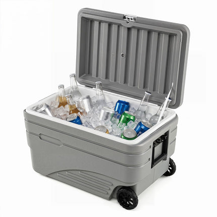 103 Quart Portable Ice Cooler with Wheels and Handles