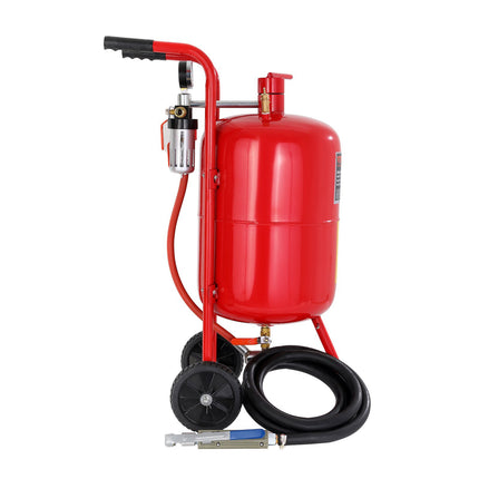 10 Gallon Sandblaster, 40L Tank, Wheels, Pressure Gauge