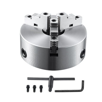 10-Inch 3-Jaw Self-Centering Lathe Chuck, 6–250 mm