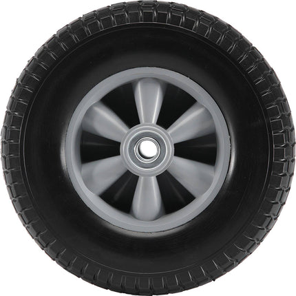 10 Inch Solid PU Flat-Free Wheels, 2-Pack for Carts