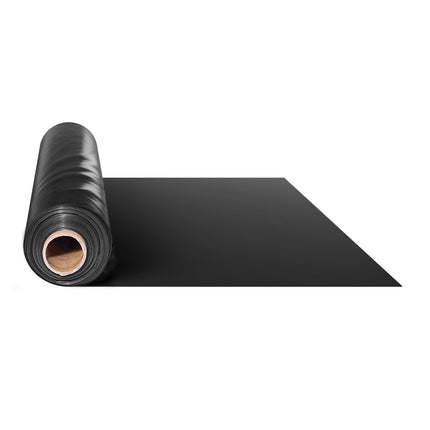 10 Mil Plastic Sheeting Roll, Black, 5 x 100 ft