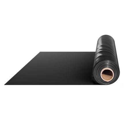 10 Mil Plastic Sheeting Roll, Black, 5 x 100 ft