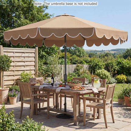 10 ft Patio Umbrella, Push-Button Tilt, Crank, Vented