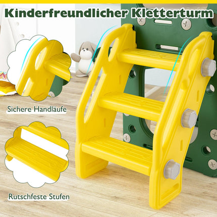 10-in-1 Toddler Slide Set with Basketball & Tunnel