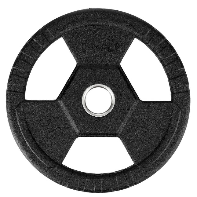 10 kg zwarte Olympische gewichtsschijf