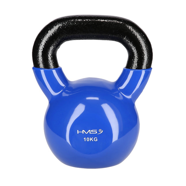 10 kg gietijzeren kettlebell - blauw
