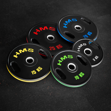 10 kg Rubberized Olympic Plates, Set of 2