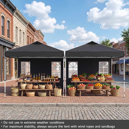 10 x 10 FT Waterproof Pop Up Canopy Tent with Sidewalls