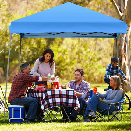 10x10 Pop Up Canopy Tent With Sidewall, Wheeled Bag