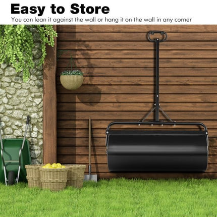 113L Fillable Push-Tow Lawn Roller, Powder-Coated Metal
