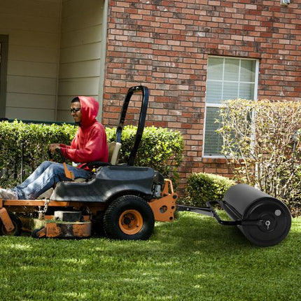 113L Fillable Push-Tow Lawn Roller, Powder-Coated Metal