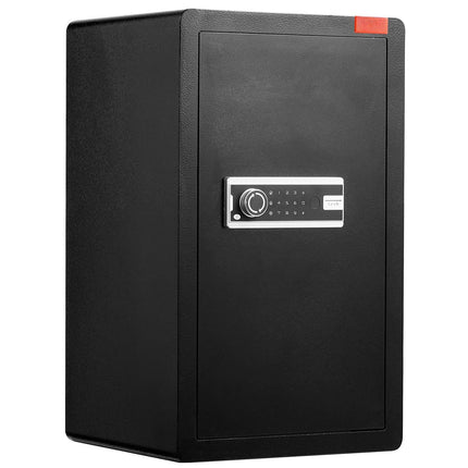 113L Home Safe Box, Key And Digital Lock, Black