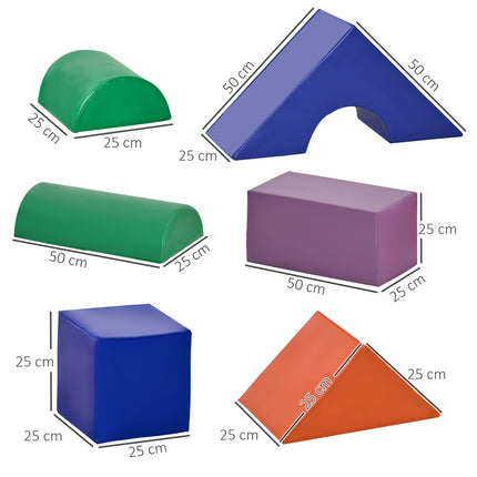 Building blocks made of soft foam, colorful, 1-3 years, artificial leather