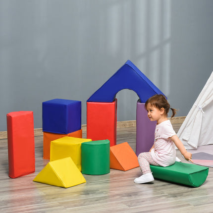Building blocks made of soft foam, colorful, 1-3 years, artificial leather