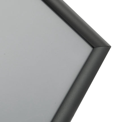 11 x 17 Pedestal Sign Holder, Adjustable Metal Base, Black