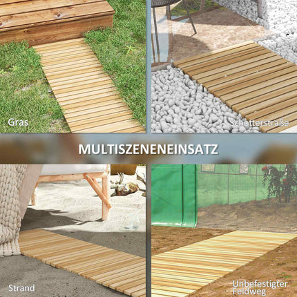 120 Cm Decorative wooden garden path - weatherproof spruce