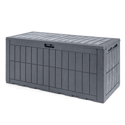120 Gal Outdoor Deck Box, Waterproof, Grey