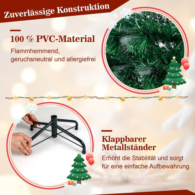 120 cm Artificial Christmas Tree with Lights & Star Top