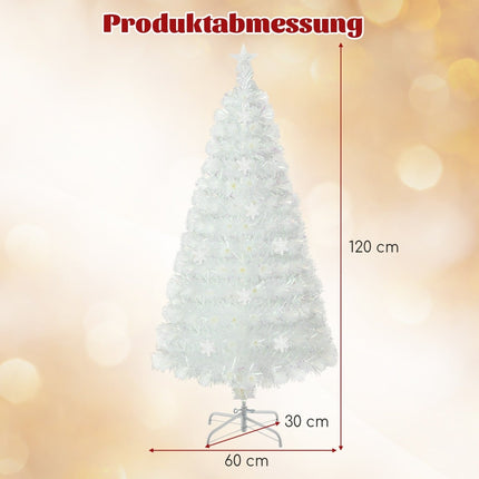 120 cm White Artificial Christmas Tree with LED Lights