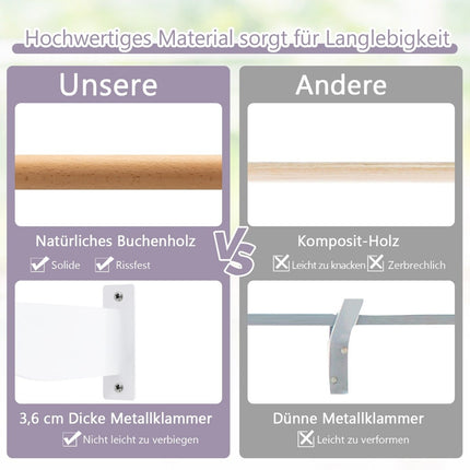 120 cm long wooden ballet bar including wall distance wall mounting dance bar natural