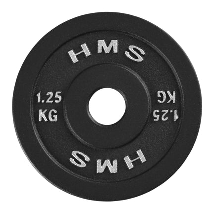 1.25 Kg Cast Iron Weight Plate, Black, 31 mm Hole