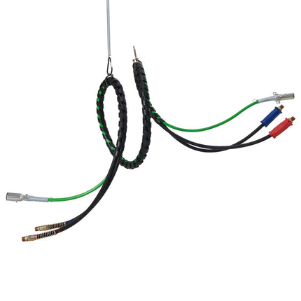 12 Ft Semi Truck Air Lines Kit, 3-in-1 Hoses, Glad Hands, 7-Way
