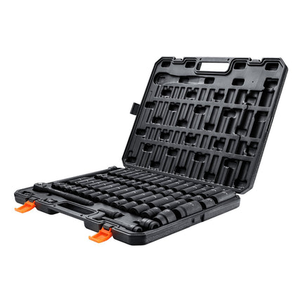 1/2-Inch Drive Impact Socket Set, 65-Piece SAE Metric