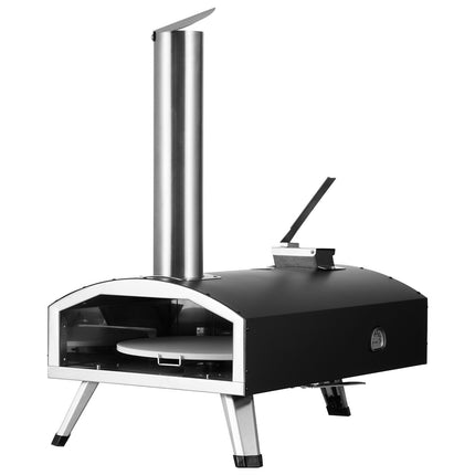 12-Inch Outdoor Pizza Oven – Wood Pellet, Rotating Stone
