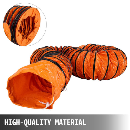 12-Inch PVC Flexible Duct Hose, 16 Ft Ventilation