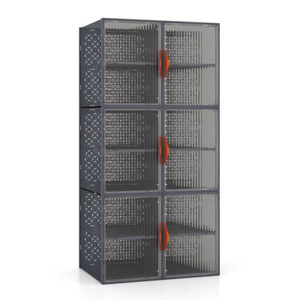 12 Plastic Storage Containers with Lids Stackable & Transparent PP Storage Boxes