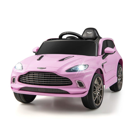 12V Aston Martin DBX children's car with 2.4G remote control 1.4-2.5 km/h pink