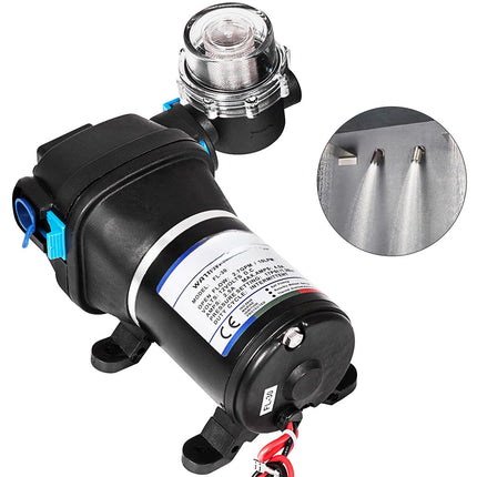 12V Diaphragm Water Pressure Pump, Self-Priming 10 L/min