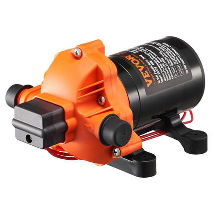 12V Diaphragm Water Pump with Pressure Switch, 1.8 GPM, 60 PSI