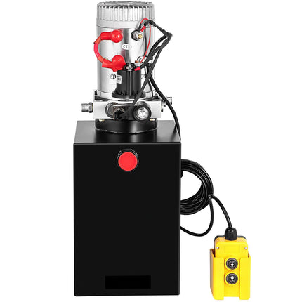 12V Electric Hydraulic Power Unit, 13-Quart Single-Acting