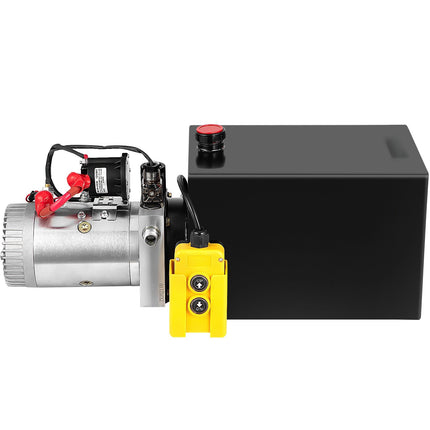 12V Electric Hydraulic Power Unit, 13-Quart Single-Acting