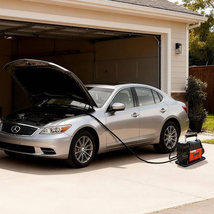 12V Heavy Duty Air Compressor, 150 PSI Auto-Stop LCD