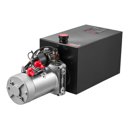 12V Hydraulic Power Unit, 10L Tank, Single-Acting Pump