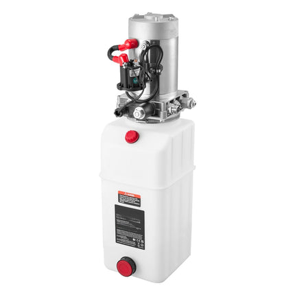 12V Hydraulic Power Unit, 6L Reservoir, Single-Acting