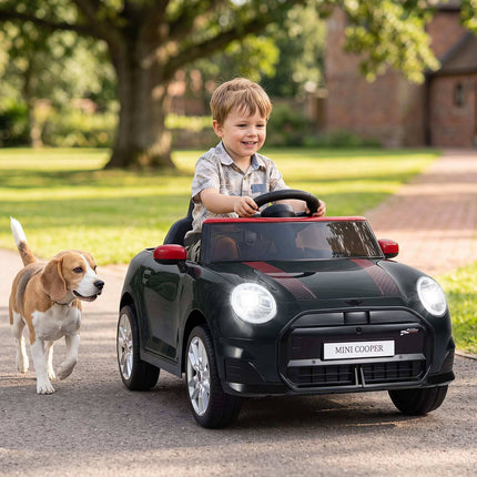 12V Kids Electric Car, BMW Mini Design, Black, Remote Control