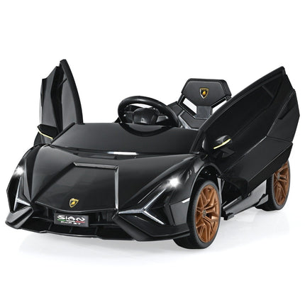 12V Kids Electric Car with Remote, Black, 108x64x41 cm