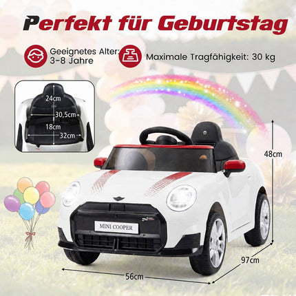12V Kids Electric Car with Remote, LED Lights, Soft Start
