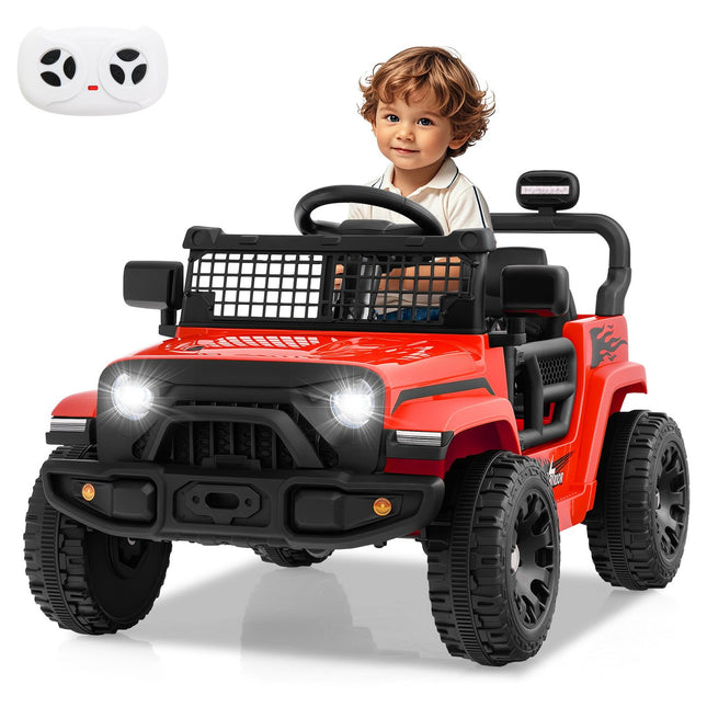 12V Kids Electric Car with Remote, Music, LED Lights