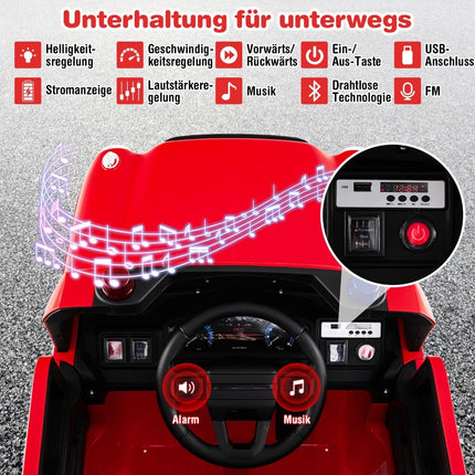 12V Kids Electric Fire Truck with Remote & Water Gun