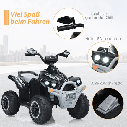12V Kids Electric Quad with Music, Horn, LED Lights